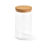 Vorratsglas aus Borosilikatglas mit Korkdeckel, 1 l farbe transparent