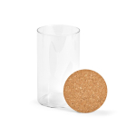 Vorratsglas aus Borosilikatglas mit Korkdeckel, 1 l farbe transparent zweite Ansicht