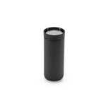 Reisebecher aus recyceltem Edelstahl mit Doppelwand, 340 ml farbe schwarz zweite Ansicht