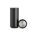 Reisebecher aus recyceltem Edelstahl mit Doppelwand, 340 ml farbe schwarz dritte Ansicht