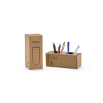 Reisebecher aus recyceltem Edelstahl mit Doppelwand, 340 ml Ansicht in Schachtel