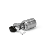 Lebensmittelbehälter aus recyceltem Stahl mit Doppelwand, 500 ml farbe silber vierte Ansicht