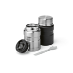Lebensmittelbehälter aus recyceltem Stahl mit Doppelwand, 500 ml