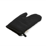Ofenhandschuh aus recycelter Baumwolle mit separatem Daumen, 220 g/m² farbe schwarz