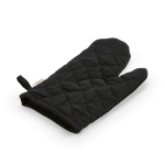 Ofenhandschuh aus recycelter Baumwolle mit separatem Daumen, 220 g/m² farbe schwarz zweite Ansicht