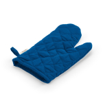 Ofenhandschuh aus recycelter Baumwolle mit separatem Daumen, 220 g/m² farbe blau zweite Ansicht