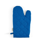 Ofenhandschuh aus recycelter Baumwolle mit separatem Daumen, 220 g/m² farbe blau Ansicht von hinten