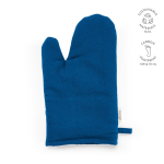 Ofenhandschuh aus recycelter Baumwolle mit separatem Daumen, 220 g/m² farbe blau