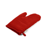 Ofenhandschuh aus recycelter Baumwolle mit separatem Daumen, 220 g/m² farbe rot