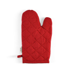 Ofenhandschuh aus recycelter Baumwolle mit separatem Daumen, 220 g/m² farbe rot Ansicht von hinten