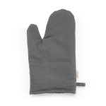 Ofenhandschuh aus recycelter Baumwolle mit separatem Daumen, 220 g/m² farbe grau Ansicht von vorne