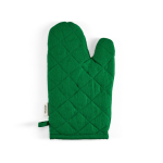 Ofenhandschuh aus recycelter Baumwolle mit separatem Daumen, 220 g/m² farbe grün Ansicht von hinten