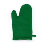 Ofenhandschuh aus recycelter Baumwolle mit separatem Daumen, 220 g/m² farbe grün Ansicht von vorne