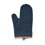 Robuster Ofenhandschuh aus recycelter Baumwolle mit separatem Daumen, 280 g/m² farbe marineblau Ansicht von vorne