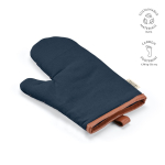 Robuster Ofenhandschuh aus recycelter Baumwolle mit separatem Daumen, 280 g/m² farbe marineblau
