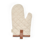 Robuster Ofenhandschuh aus recycelter Baumwolle mit separatem Daumen, 280 g/m² farbe natürliche farbe Ansicht von hinten