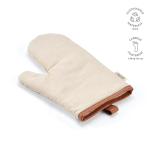 Robuster Ofenhandschuh aus recycelter Baumwolle mit separatem Daumen, 280 g/m² farbe natürliche farbe