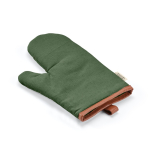 Robuster Ofenhandschuh aus recycelter Baumwolle mit separatem Daumen, 280 g/m² farbe militärgrün