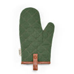 Robuster Ofenhandschuh aus recycelter Baumwolle mit separatem Daumen, 280 g/m² farbe militärgrün Ansicht von hinten