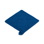 Topflappen aus recycelter Baumwolle mit Aufhängeschlaufe, 180 g/m² farbe blau