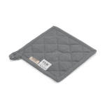 Topflappen aus recycelter Baumwolle mit Aufhängeschlaufe, 180 g/m² farbe grau zweite Ansicht