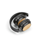Kabellose Kopfhörer mit Bambusdetails, USB-C-Anschluss und 8 Stunden Akkulaufzeit farbe schwarz vierte Ansicht