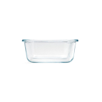 Brotdose aus Glas und Bambus mit Besteck und Gummiband, 800 ml farbe transparent zweite Detailansicht