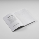 A5-Notizbuch mit Softcover aus Hanf und gepunkteten Seiten farbe weiß zweite Ansicht der Umgebung