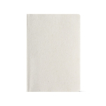 A5-Notizbuch mit Softcover aus Hanf und gepunkteten Seiten farbe weiß Ansicht von vorne