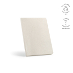 A5-Notizbuch mit Softcover aus Hanf und gepunkteten Seiten farbe weiß