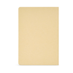 A5-Notizbuch mit Softcover aus Bambusfaser und gepunkteten Seiten farbe hellbraun Ansicht von hinten