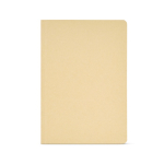A5-Notizbuch mit Softcover aus Bambusfaser und gepunkteten Seiten farbe hellbraun Ansicht von vorne