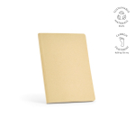 A5-Notizbuch mit Softcover aus Bambusfaser und gepunkteten Seiten farbe hellbraun