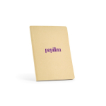 A5-Notizbuch mit Softcover aus Bambusfaser und gepunkteten Seiten farbe hellbraun