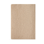 A5-Notizbuch mit Softcover aus Zuckerrohr und gepunkteten Seiten farbe gelb Ansicht von hinten