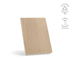 A5-Notizbuch mit Softcover aus Zuckerrohr und gepunkteten Seiten farbe gelb