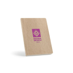 A5-Notizbuch mit Softcover aus Zuckerrohr und gepunkteten Seiten farbe gelb