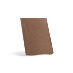 A5-Notizbuch mit Softcover aus Kaffeeresten und gepunkteten Seiten farbe hellbraun