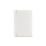 A5-Notizbuch mit Hardcover aus recycelten Milchkartons und gepunkteten Seiten farbe weiß Ansicht von hinten