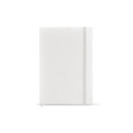 A5-Notizbuch mit Hardcover aus recycelten Milchkartons und gepunkteten Seiten farbe weiß Ansicht von vorne
