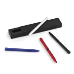 Kugelschreiber aus recyceltem Aluminium mit Magnetdruckknopf und schwarzer Tinte farbe schwarz Ansicht der Umgebung