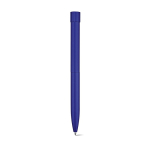 Kugelschreiber aus recyceltem Aluminium mit Magnetdruckknopf und schwarzer Tinte farbe marineblau Ansicht von vorne