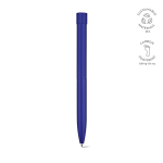 Kugelschreiber aus recyceltem Aluminium mit Magnetdruckknopf und schwarzer Tinte farbe marineblau