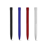 Kugelschreiber aus recyceltem Aluminium mit Magnetdruckknopf und schwarzer Tinte