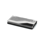 Powerbank aus recyceltem Kunststoff mit LED-Anzeige 10.000 mAh farbe schwarz