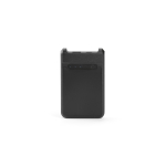 Powerbank aus recyceltem Kunststoff mit Schnellladefunktion, 6.000 mAh farbe schwarz Ansicht von vorne