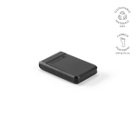 Powerbank aus recyceltem Kunststoff mit Schnellladefunktion, 6.000 mAh farbe schwarz