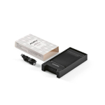 Powerbank aus recyceltem Kunststoff mit Schnellladefunktion, 6.000 mAh farbe schwarz
