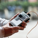 Powerbank aus recyceltem Kunststoff mit LED-Anzeige 20.000 mAh farbe schwarz zweite Ansicht der Umgebung