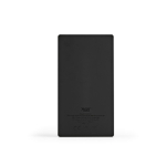 Powerbank aus recyceltem Kunststoff mit LED-Anzeige 20.000 mAh farbe schwarz Ansicht von hinten